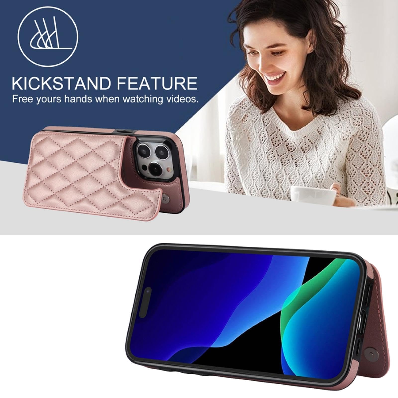 Amazon.co.jp: RNOZX iPhone 16用 カードスロット フリップレザー